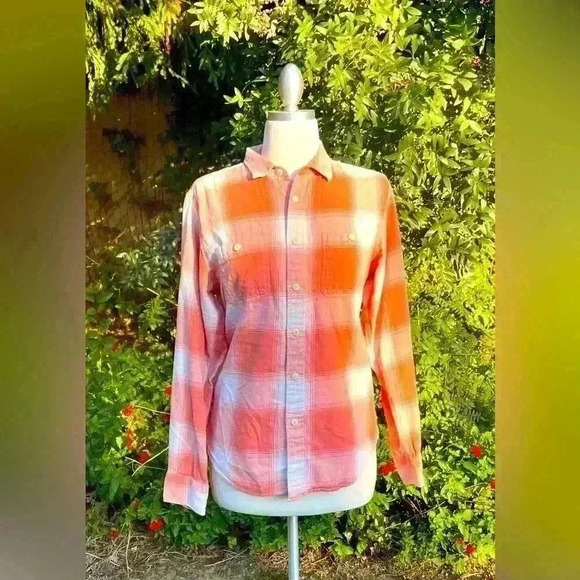 MADEWELL flannel shirt women’s 100% cotton - Picture 1 of 8